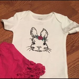 Easter Bunny Face Onesies